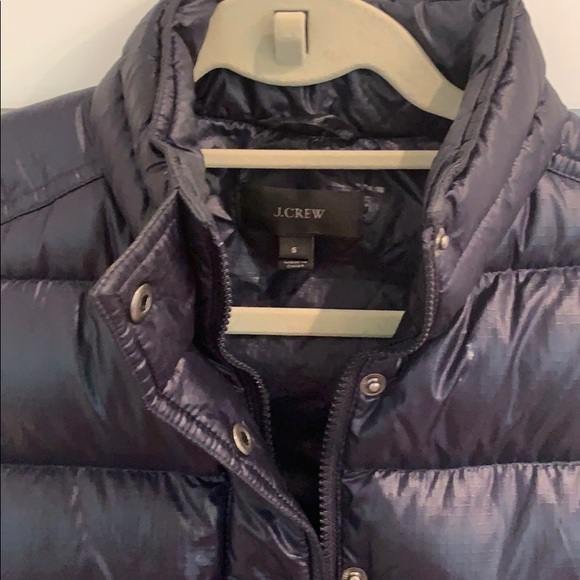 J crew women’s puffer navy vest S - Picture 2 of 5
